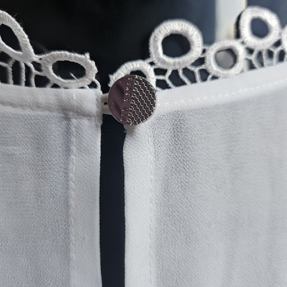 Ted Baker Robbee White Blouse Size 4 - Picture 11 of 14